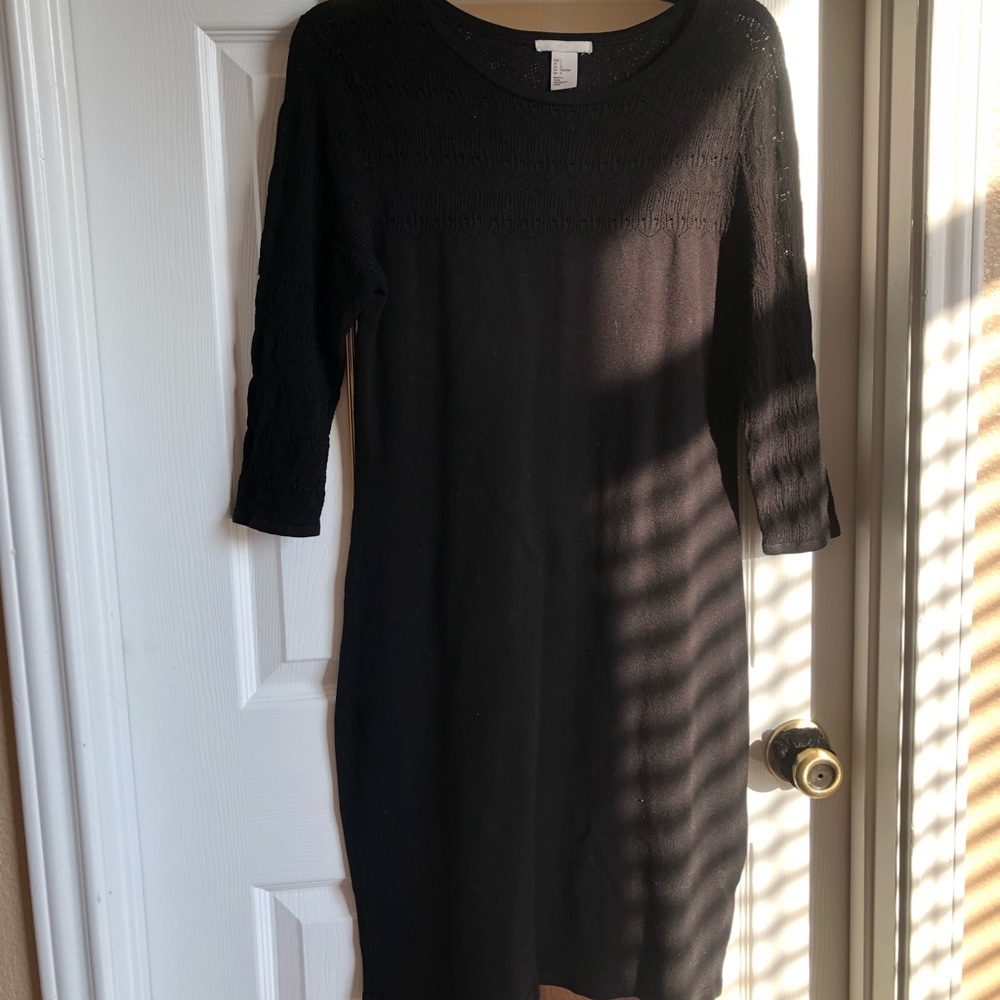 Form Fitted Black Dress